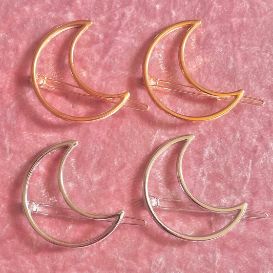Crescent Moon hair clip
